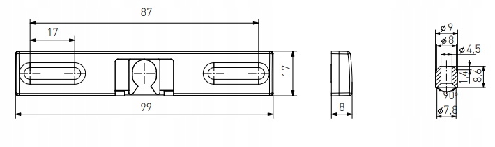 Zatrzask balkonowy + pochwyt BIAŁY uchwyt drzwi balkonowych zamek