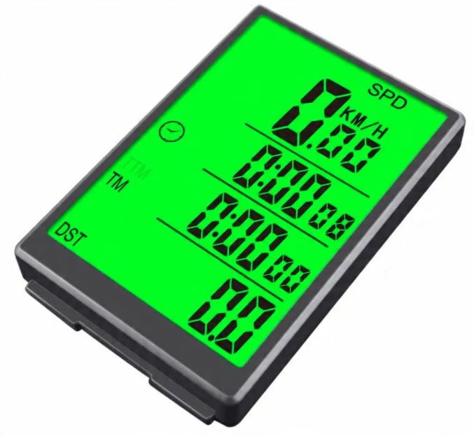BEZPRZEWODOWY LICZNIK ROWEROWY PRĘDKOŚCIOMIERZ PODŚWIETLENIE DO ROWERU
