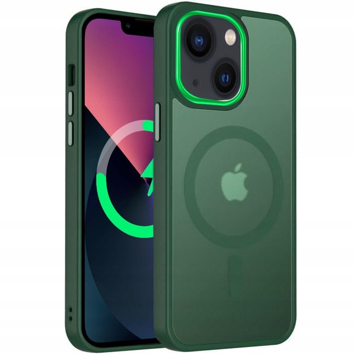 Etui Do iPhone 13 +Szkło 9H WZMACNIANE 360° Matt Case Do Magsafe