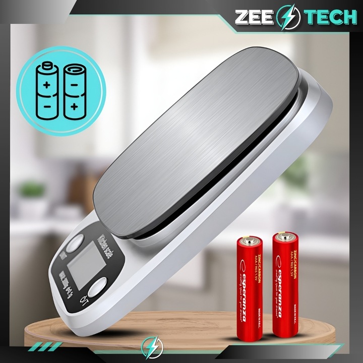 WAGA KUCHENNA ELEKTRONICZNA PRECYZYJNA 1 g | 5 kg TARA JUBILERSKA +