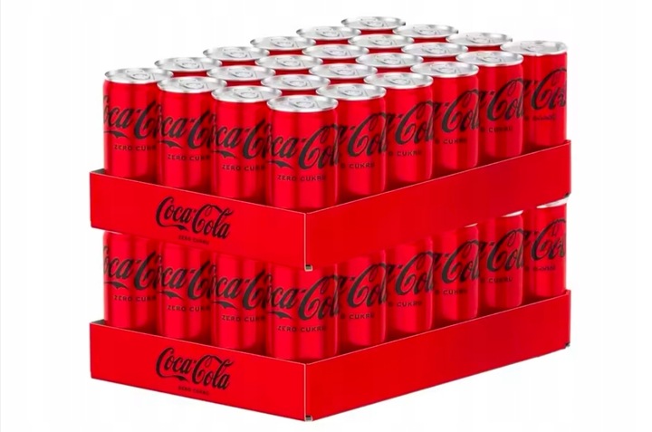 Napój gazowany Coca-Cola ZERO 330 ml, pakiet 48 puszek