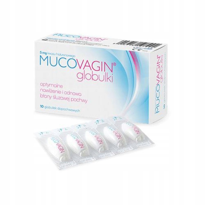 MUCOVAGIN Globulki dopochwowe 10 szt