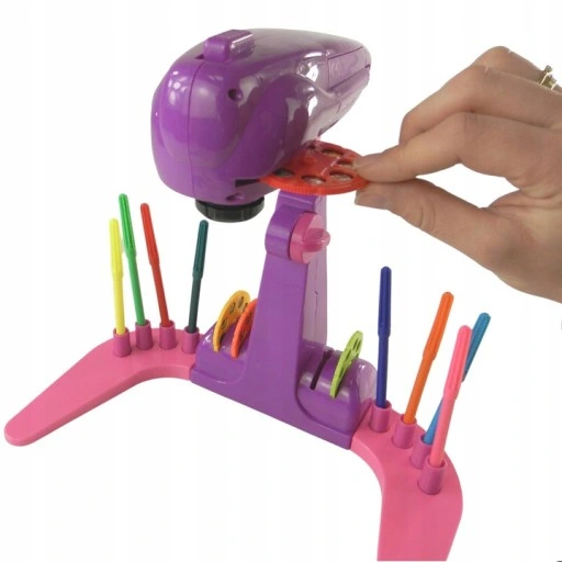 PROJEKTOR DO NAUKI RYSOWANIA RZUTNIK RÓŻOWY ZESTAW