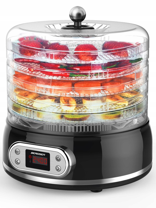 DUŻA Suszarka do grzybów spożywcza owoców warzyw 400W Temoobieg