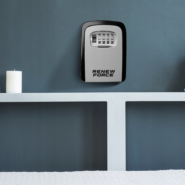 Metalowy Sejf na Klucze Zewnętrzny Skrzynka Szafka Kasetka na Szyfr Kod