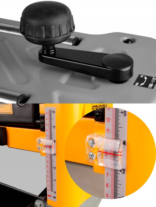 GRUBOŚCIÓWKA STRUG HEBLARKA WYRÓWNIARKA STRUGARKA GMM-HBG330 1500W