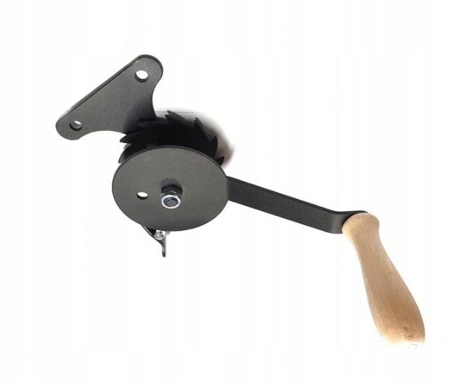 KOŁOWROTEK ZESTAW DO GRILLA SZYBKI MONTAŻ KORBKA linka karabińczyk