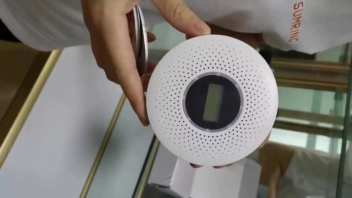 Czujnik czadu i dymu detektor tlenku węgla CO GAZU BEZPRZEWODOWY LCD