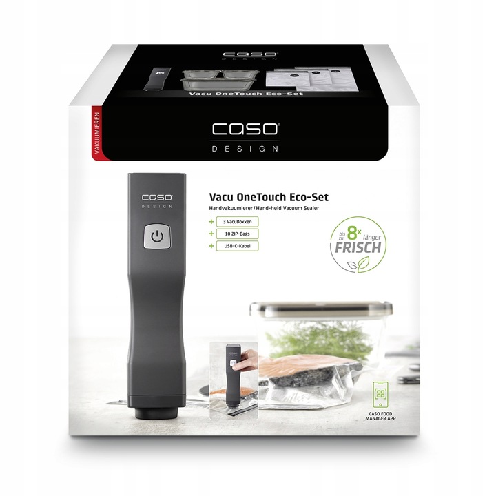 CASO VACU ONE TOUCH ECO-SET zestaw do zgrzewarki próżniowej pojemniki