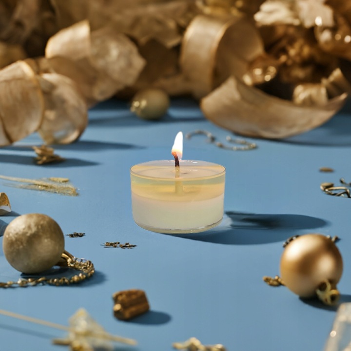 Podgrzewacz Tealighty sojowe bezzapachowe w przezroczystej osłonie -