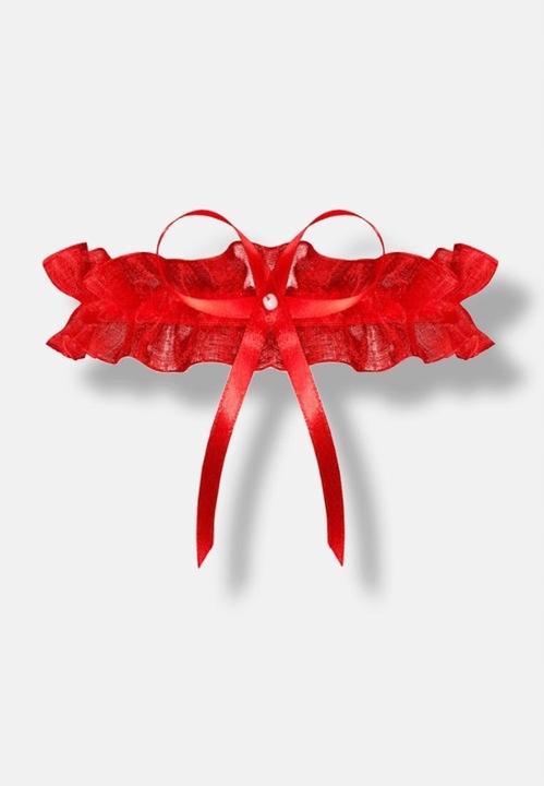 JULIMEX podwiązka ODESSA RED PW 02 PLUS SIZE czerwone STUDNIÓWKA