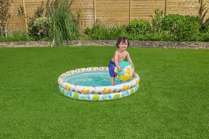 BRODZIK DMUCHANY BASENIK DZIECIĘCY ZESTAW BASEN KOŁO PIŁKA BESTWAY 51124