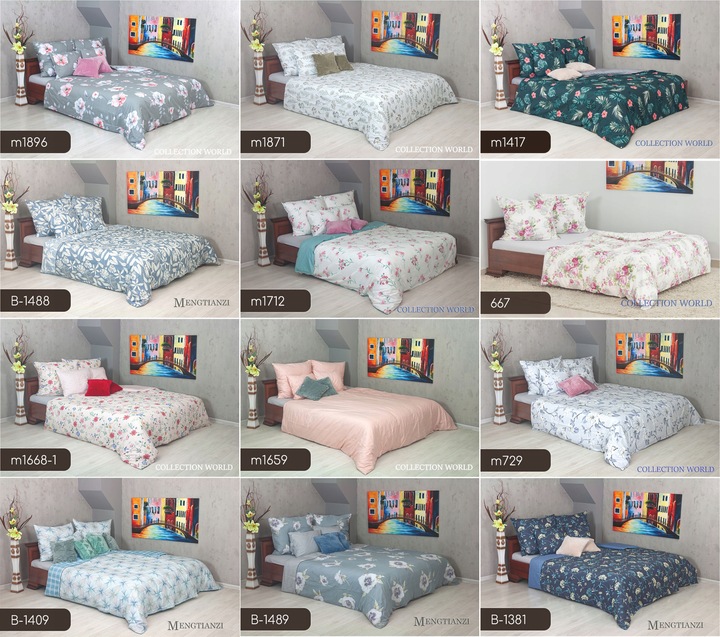 Pościel ELWAY 160x200 Bawełna Satynowa NOWE WZORY