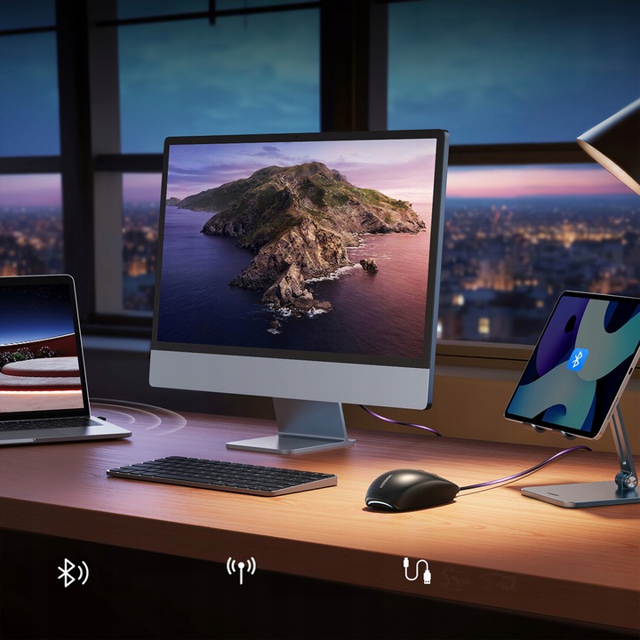 UGREEN MYSZ BEZPRZEWODOWA MYSZKA KOMPUTEROWA BLUETOOTH 5.0 2.4 G USB-C