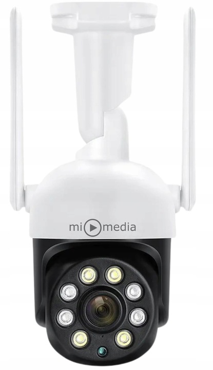 KAMERA ZEWNĘTRZNA OBROTOWA IP WiFi DO MONITORINGU 4X ZOOM ULTRA HD DETEKCJA