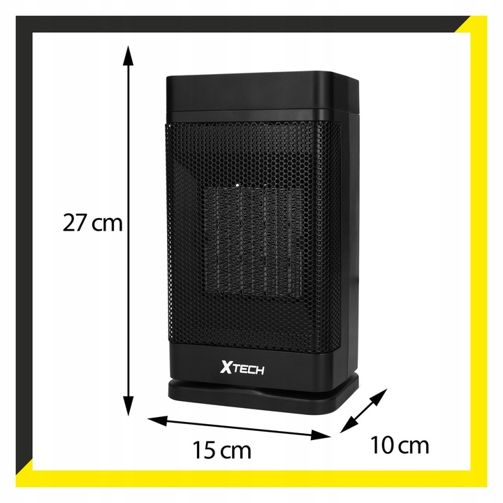 TERMOWENTYLATOR PRZENOŚNY GRZEJNIK FARELKA DO POKOJU Z PILOTEM 1500 W
