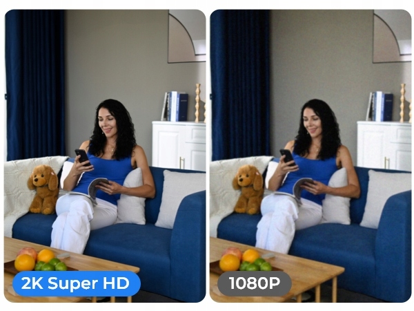 Reolink 5MP Wewnętrzna Kamera IP Obrotowa Detekcja Płaczu E Series E330