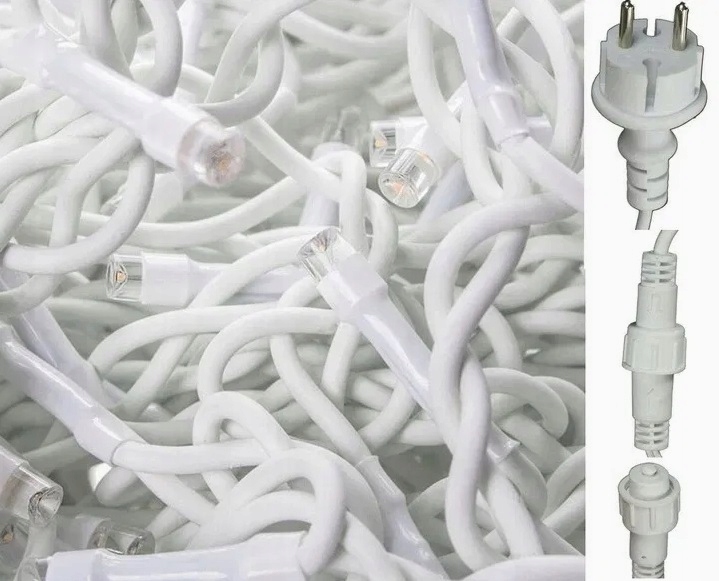 SOPLE FLASH 200 LED ZEWNĘTRZNE BIAŁE ZIMNE CHOINKOWE lampki