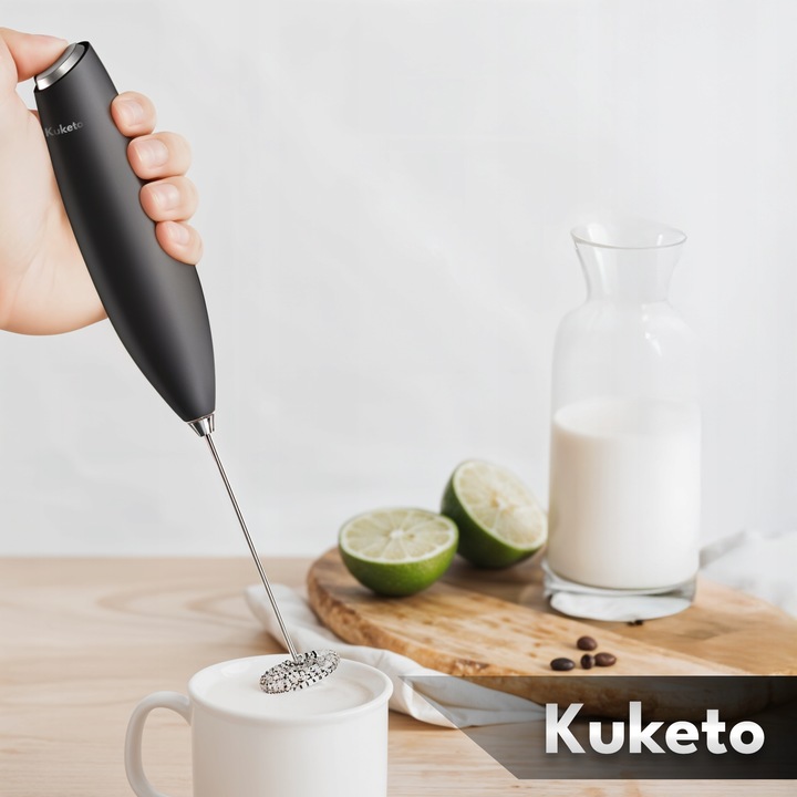 SPIENIACZ DO MLEKA ELEKTRYCZNY RĘCZNY MINI MIKSER UBIJACZ KAWY Z