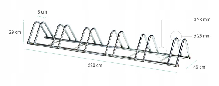 STOJAK NA ROWERY 6 ROWERÓW ROWER ROWEROWY OCYNK PL
