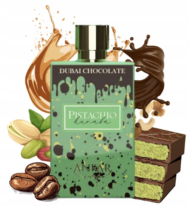 Pistachio Kunafa Dubai Chocolate 80ml Perfumy Arabskie Zapach Unisex