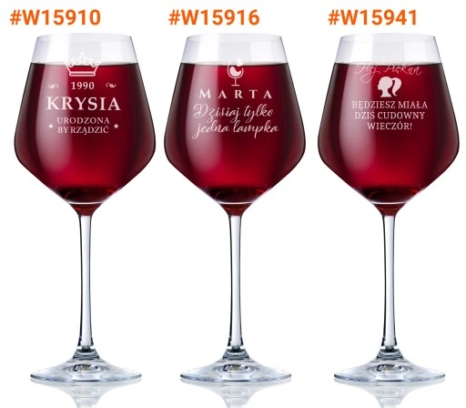 KIELISZEK do WINA KROSNO na urodziny 18-99 GRAWER