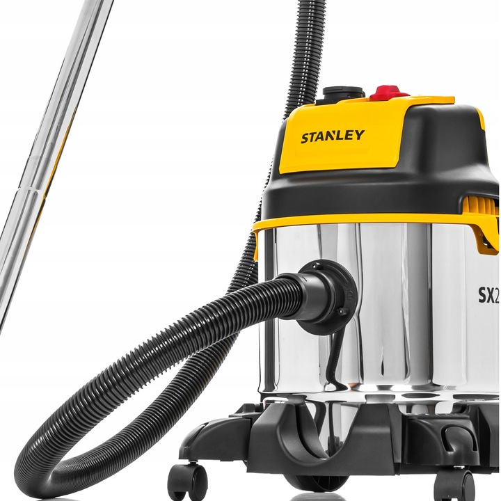 ODKURZACZ PRZEMYSŁOWY BEZWORKOWY MOCNY SUCHO MOKRO GNIAZDO STANLEY 3200W