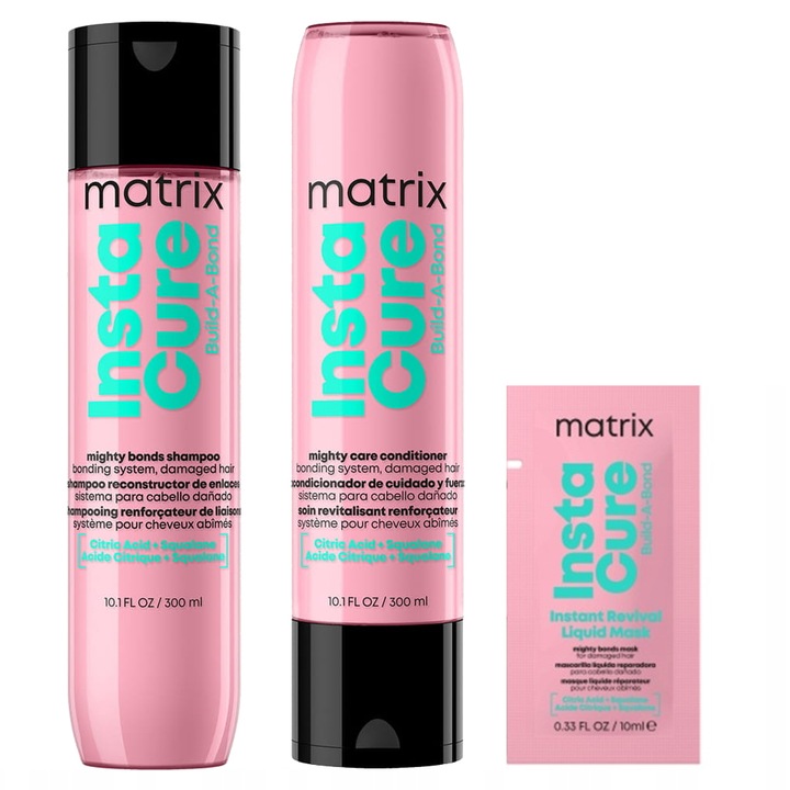 Matrix InstaCure Build-a-Bond odbudowwa włosów szampon odżywka + gratis