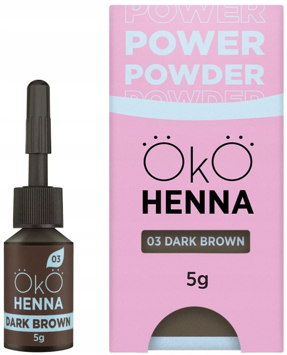 Henna pudrowa do brwi OkO (#03 Dark Brown 5g)