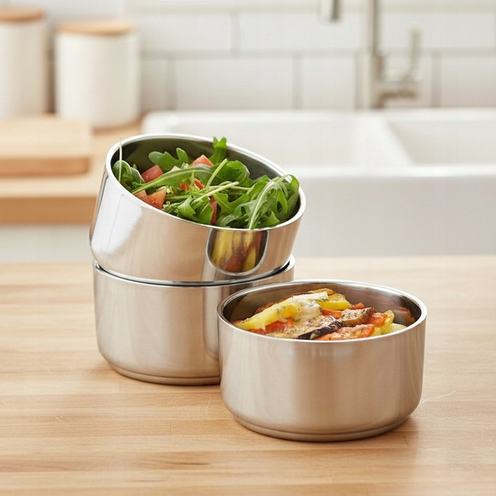 Menażka 3-POZIOMOWA piętrowa termiczna termos przenoszenia żywności obiadów