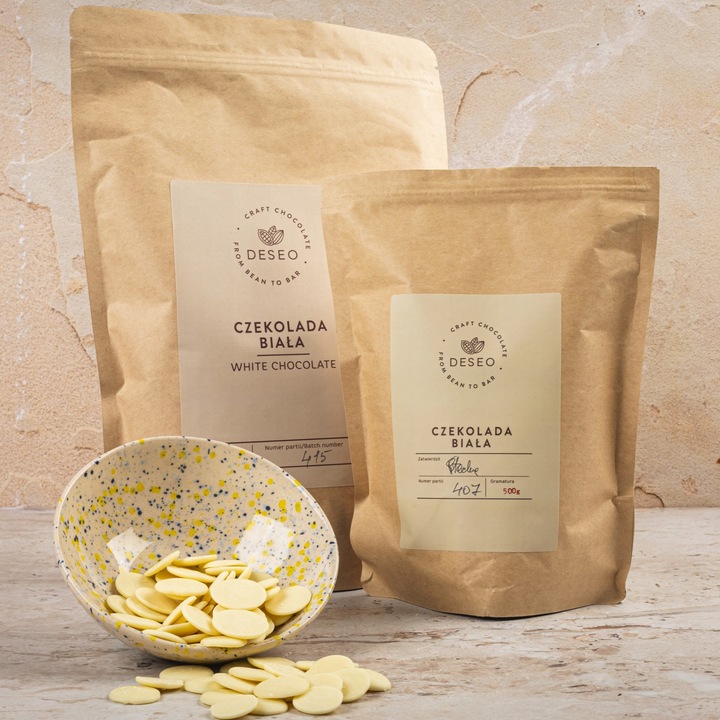 Czekolada BIAŁA 1000g do fontann fondue DESEO BIAŁA CZEKOLADA 1KG