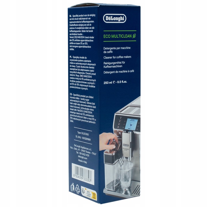 Płyn do czyszczenia obiegu mleka w ekspresie DeLonghi Eco MultiClean