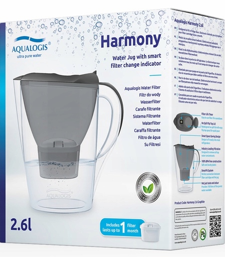 DZBANEK FILTRUJĄCY AQUALOGIS + 3 WKŁADY WYMIENNE