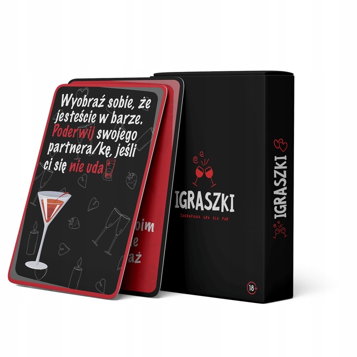 Karty IGRASZKI – Zakrapiana Gra dla Par - Zmysłowe Wyzwania i Pytania