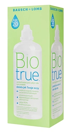 Płyn do soczewek Bausch&Lomb Biotrue 300 ml naturalny polecany alergikom