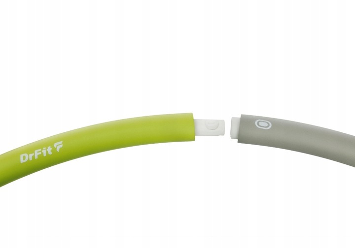DrFit Hula Hop klasyczne składane odchudzające cardio ø100cm szaro-zielone