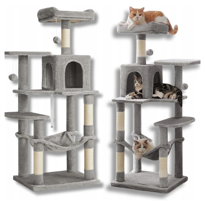 DRAPAK DLA KOTA DUŻY XL 6 POZIOMÓW WYSOKI LEGOWISKO SŁUPEK DOMEK 143cm