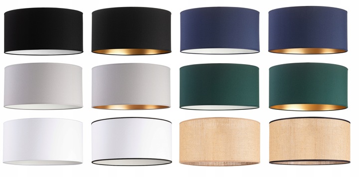 ABAŻUR RUSTYKALNY okrągły walec tuba 40cm JUTA beżowy