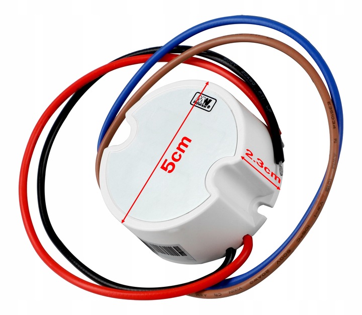 Zasilacz LED 12V 30W 2.5A Do Puszki Tranformator Dopuszkowy Do Taśm Taśmy