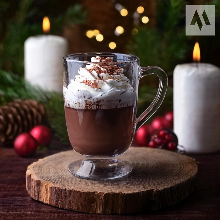 6x SZKLANKI DO KAWY LATTE HERBATY 300ml SZKLANKA KOMPLET Z UCHEM