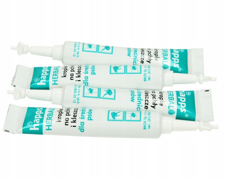 KROPLE NA PCHŁY KLESZCZE DLA DUŻYCH PSÓW (20-40KG) HAPPS DŁUGIE DZIAŁANIE