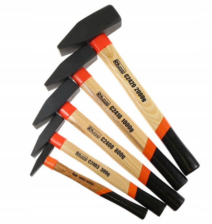 MŁOTEK ŚLUSARSKI ZESTAW KOMPLET 5 MŁOTKÓW MŁOTKI