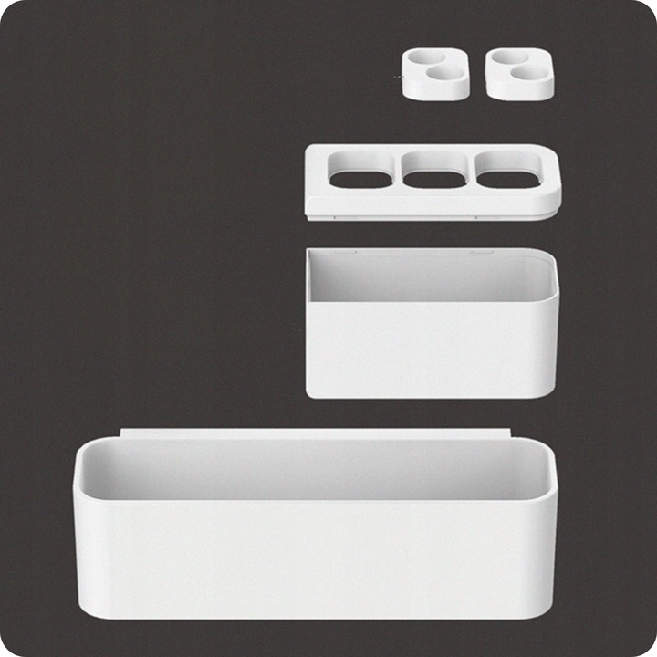 Uchwyt na szczoteczki do zębów Wieszak Organizer łazienkowy Kubek Pojemnik