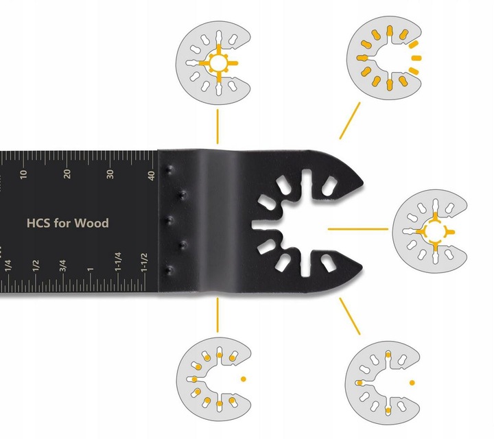 BRZESZCZOT WGŁĘBNY DO NARZĘDZIA WIELOFUNKCYJNEGO DREWNA OSCYLACYJNE
