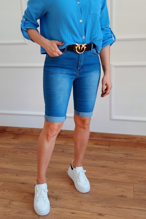 Spodenki SZORTY Jeansowe Plus Size (40 - 50) Przecierane r. 48 / 4XL