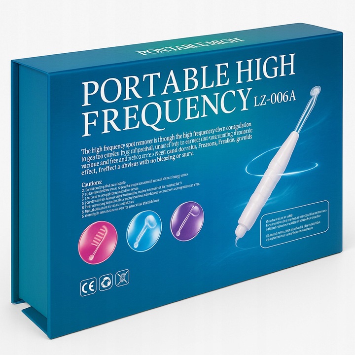 DARSONVAL DERMA WAND 4 PELOTY PIELĘGNACJA ELEKTRODY DO TWARZY WŁOSÓW CIAŁA