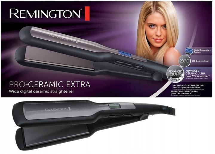 Ceramiczna PROSTOWNICA do Włosów REMINGTON Regulacja Temp S5525