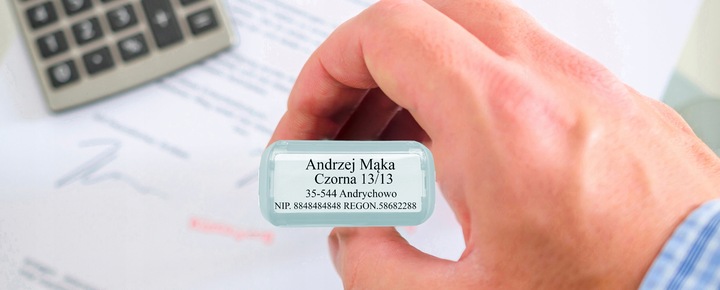 PIECZĄTKA TRODAT 4911 DO 4 LINII FIRMOWA IMIENNA BIUROWA PROJEKT + GUMKA