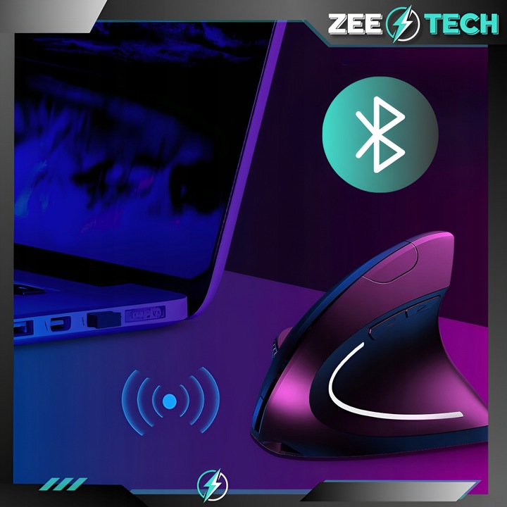 MYSZKA PIONOWA BEZPRZEWODOWA WERTYKALNA CICHA MYSZ DO KOMPUTERA LAPTOPA