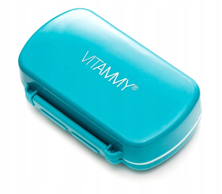POJEMNIK ORGANIZER KASETKA PUDEŁKO NA LEKI PODRÓŻNY VITAMMY PILLA MULTI 8